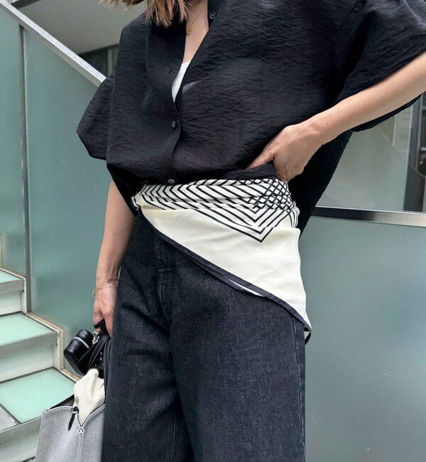 NOLLEY'S sophi「【AENEIS/エイネス】MINIMAL ILLUSION SILK SCARF & SHAWL」|ストール|