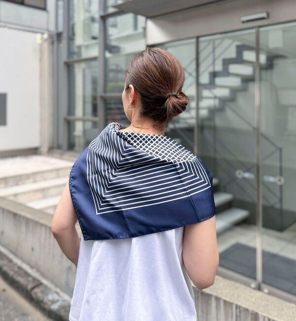 NOLLEY'S sophi「【AENEIS/エイネス】MINIMAL ILLUSION SILK SCARF & SHAWL」|ストール|