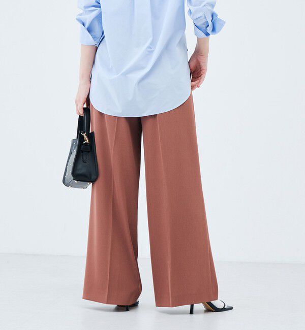 NOLLEY'S sophi「《セットアップ対応》ウォッシャブル強撚ツイルワイドパンツ」|その他|