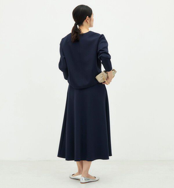 NOLLEY'S「《UVカット/接触冷感/セットアップ対応》ウォッシャブルダンボールキーネックプルオーバー」|Tシャツ・カットソー|