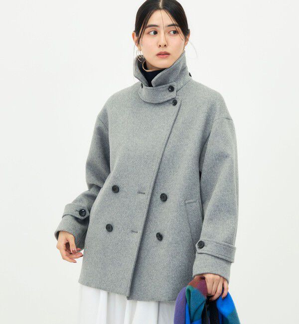 NOLLEY'S「【一部WEB限カラー】ウールカシミヤダブルブレストコート」|ピーコート|