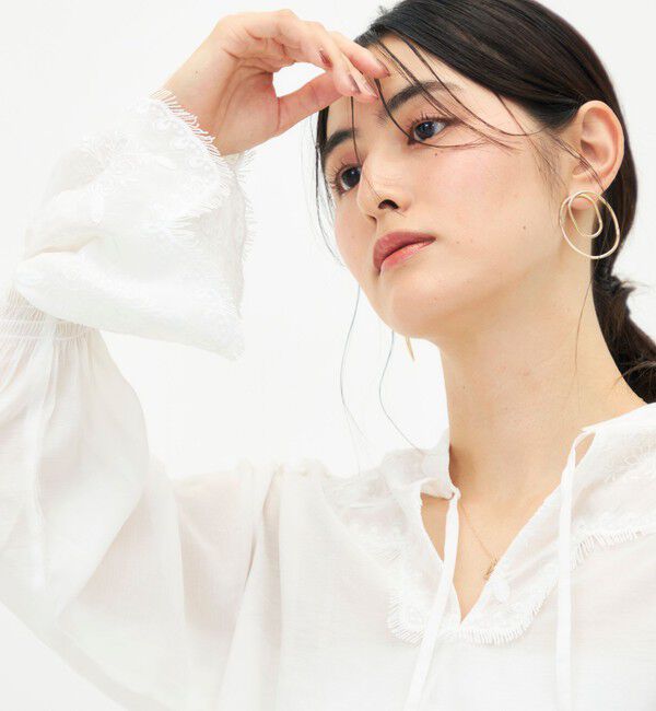NOLLEY'S「刺繍レースブラウス」|シャツ・ブラウス|