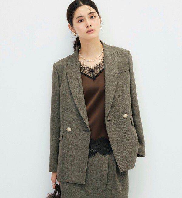 NOLLEY'S sophi「《セットアップ対応》シャークダブルジャケット」|テーラードジャケット|