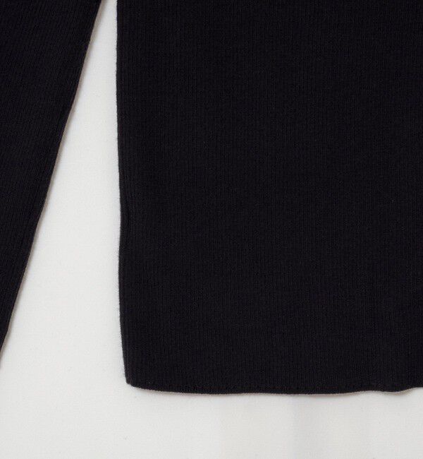 Rie Miller「《アンサンブル対応/手洗い可能》リブクループルオーバー配色ボタン」|ニット・セーター|