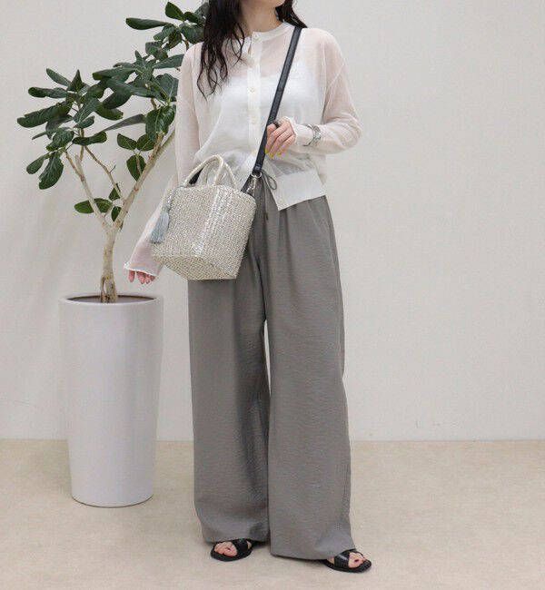fredy emue「タッセル付メタルフィルム２WAYバッグ」|かごバッグ|