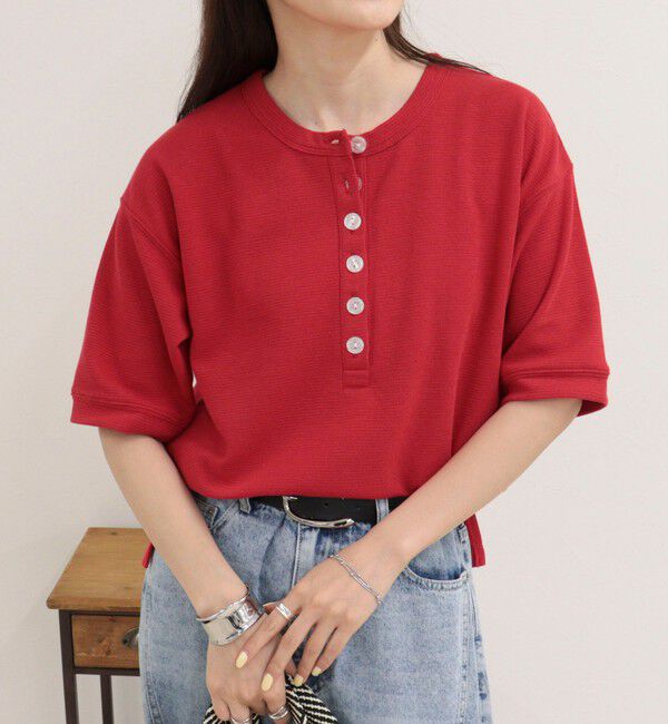 fredy emue「ラッセルヘンリープルオーバーカットソー」|Tシャツ・カットソー|レッド