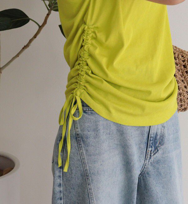 fredy emue「シャーリングノースリーブカットソー」|Tシャツ・カットソー|