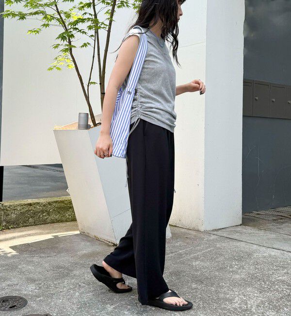 fredy emue「シャーリングノースリーブカットソー」|Tシャツ・カットソー|
