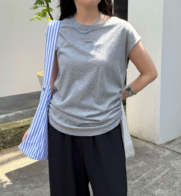 fredy emue「シャーリングノースリーブカットソー」|Tシャツ・カットソー|