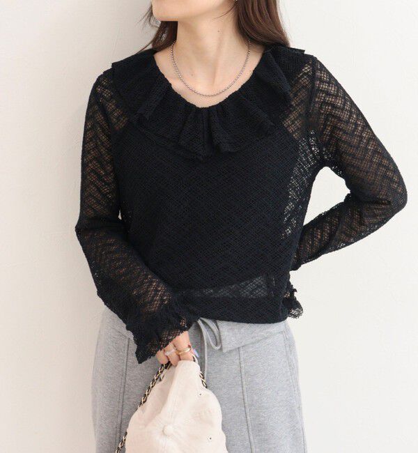 fredy emue「レースラッフルロンＴシャツ」|Tシャツ・カットソー|