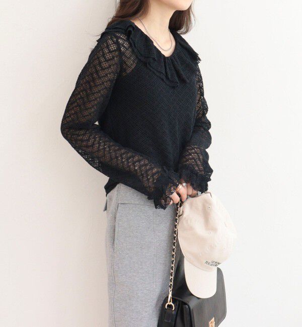 fredy emue「レースラッフルロンＴシャツ」|Tシャツ・カットソー|