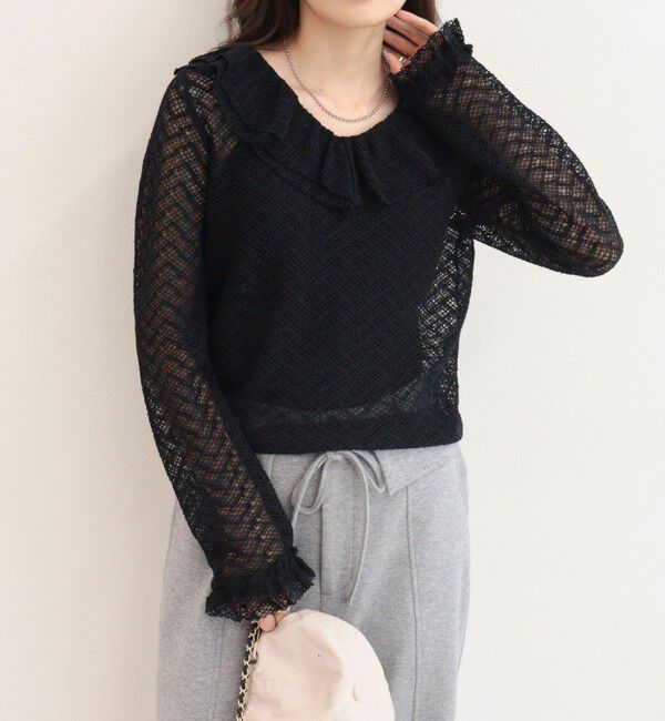 fredy emue「レースラッフルロンＴシャツ」|Tシャツ・カットソー|