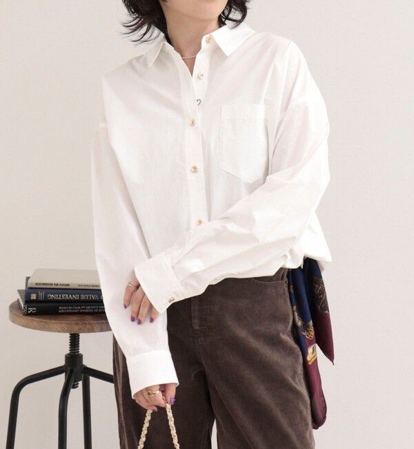 fredy emue「汗染み軽減加工シャツブルゾン」|シャツ・ブラウス|オフホワイト