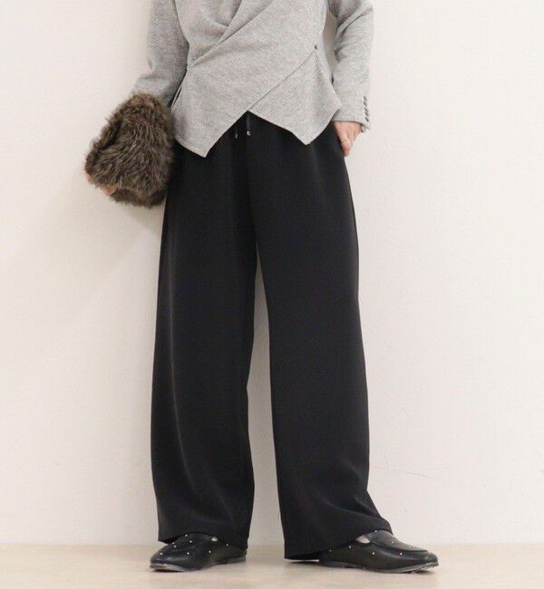 fredy emue「【リピーター続出！/4サイズ展開】とろみWarmストレートイージーパンツ」|チノ|