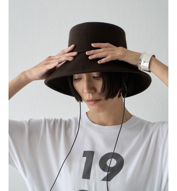 Hoaw.「【Hoaw.】フェルトクロシェハット」|ハット|
