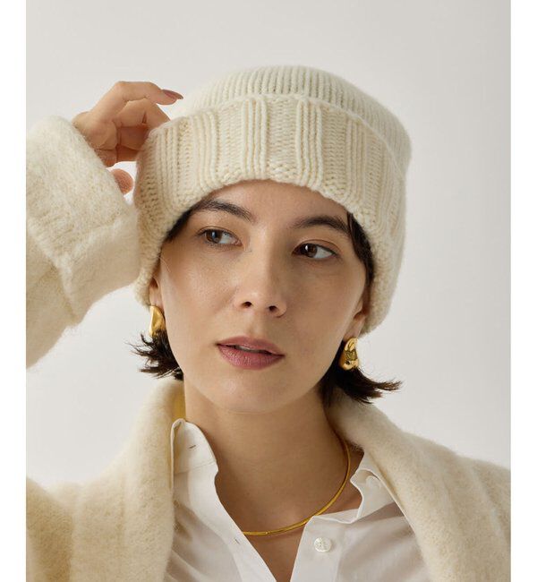 Hoaw.「【Hoaw.】カシミヤニットキャップ」|ニット帽|
