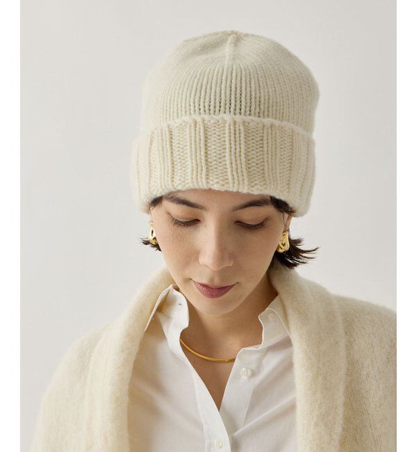 Hoaw.「【Hoaw.】カシミヤニットキャップ」|ニット帽|