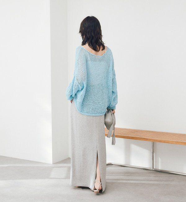  「【4サイズ展開】スウェットロングスカート」|スカート|