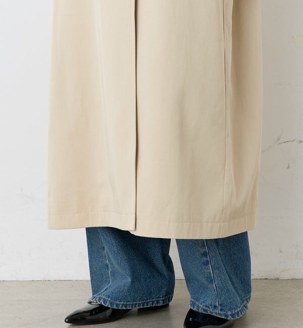  「【A・MONN】ファー付きオープンカラーコート」|その他|