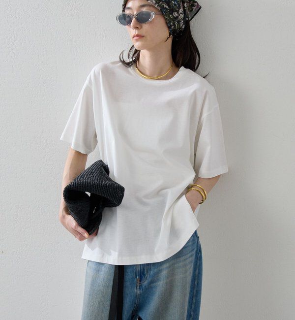  「【HERITANOVUM】ロングテールTシャツ」|Tシャツ・カットソー|ホワイト