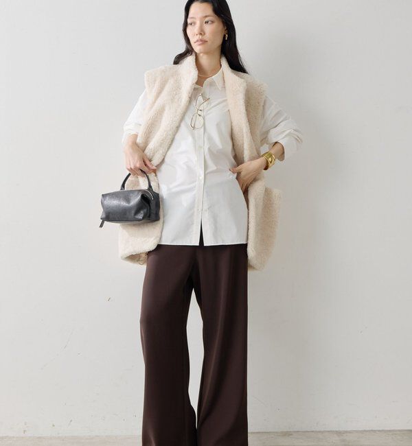  「バックサテンドロストパンツ」|チノ|
