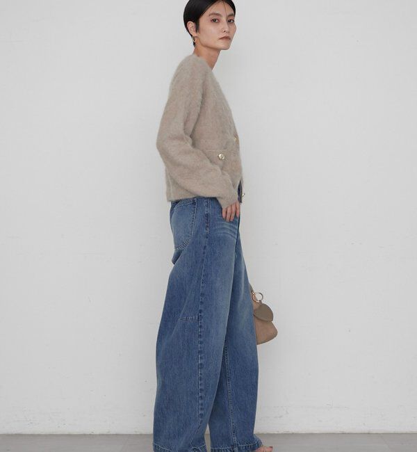  「《軽やかで上質》ファーカシミヤミンクライクカーディガン」|ニット・セーター|