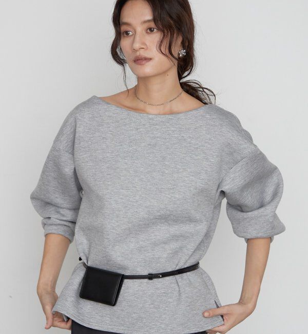  「《着心地抜群/ヘルシーに華奢見え》【JAPAN MADE】オフショルプルオーバー」|Tシャツ・カットソー|