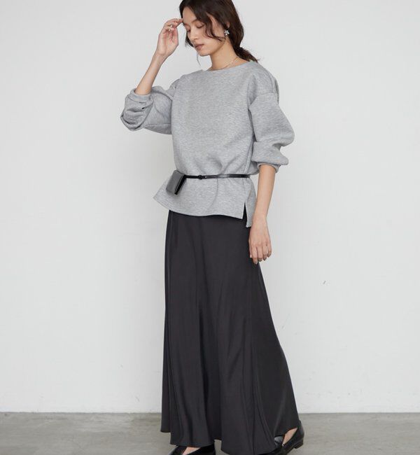  「《着心地抜群/ヘルシーに華奢見え》【JAPAN MADE】オフショルプルオーバー」|Tシャツ・カットソー|