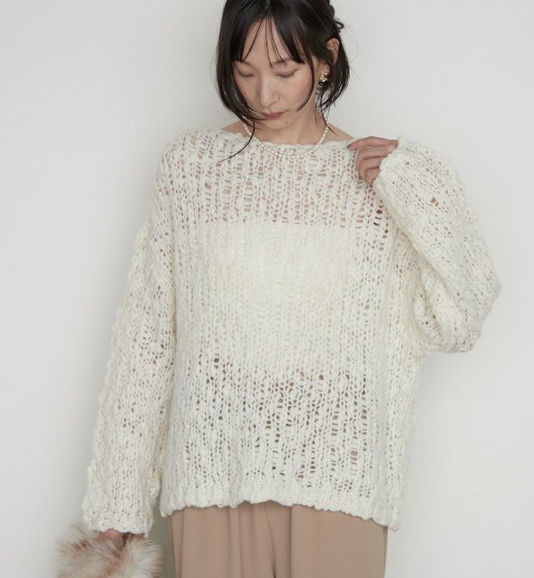  「《前後着用可》ハンド2WAYニット」|ニット・セーター|