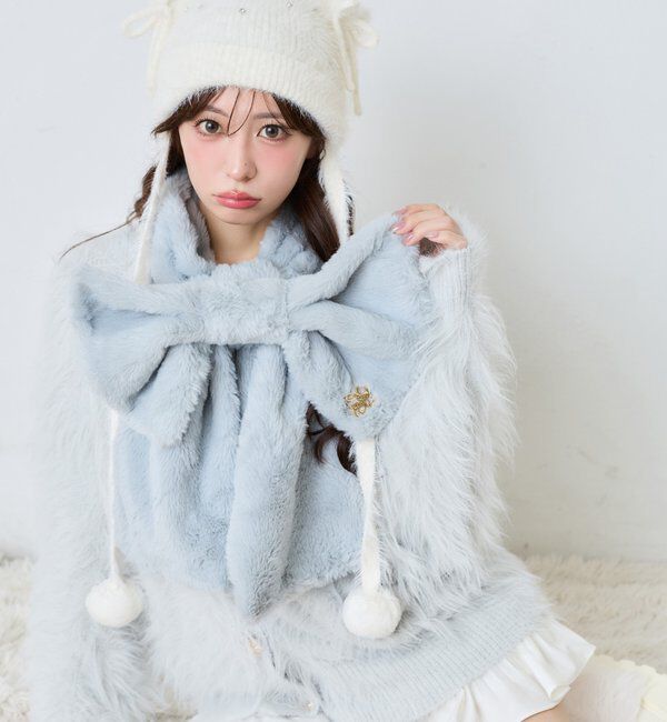  「エンブレム付きリボンファーティペット」|その他|