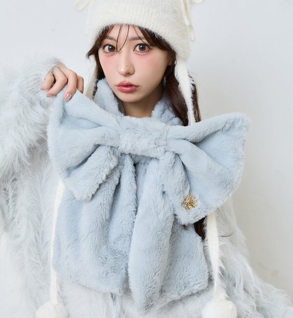  「エンブレム付きリボンファーティペット」|その他|