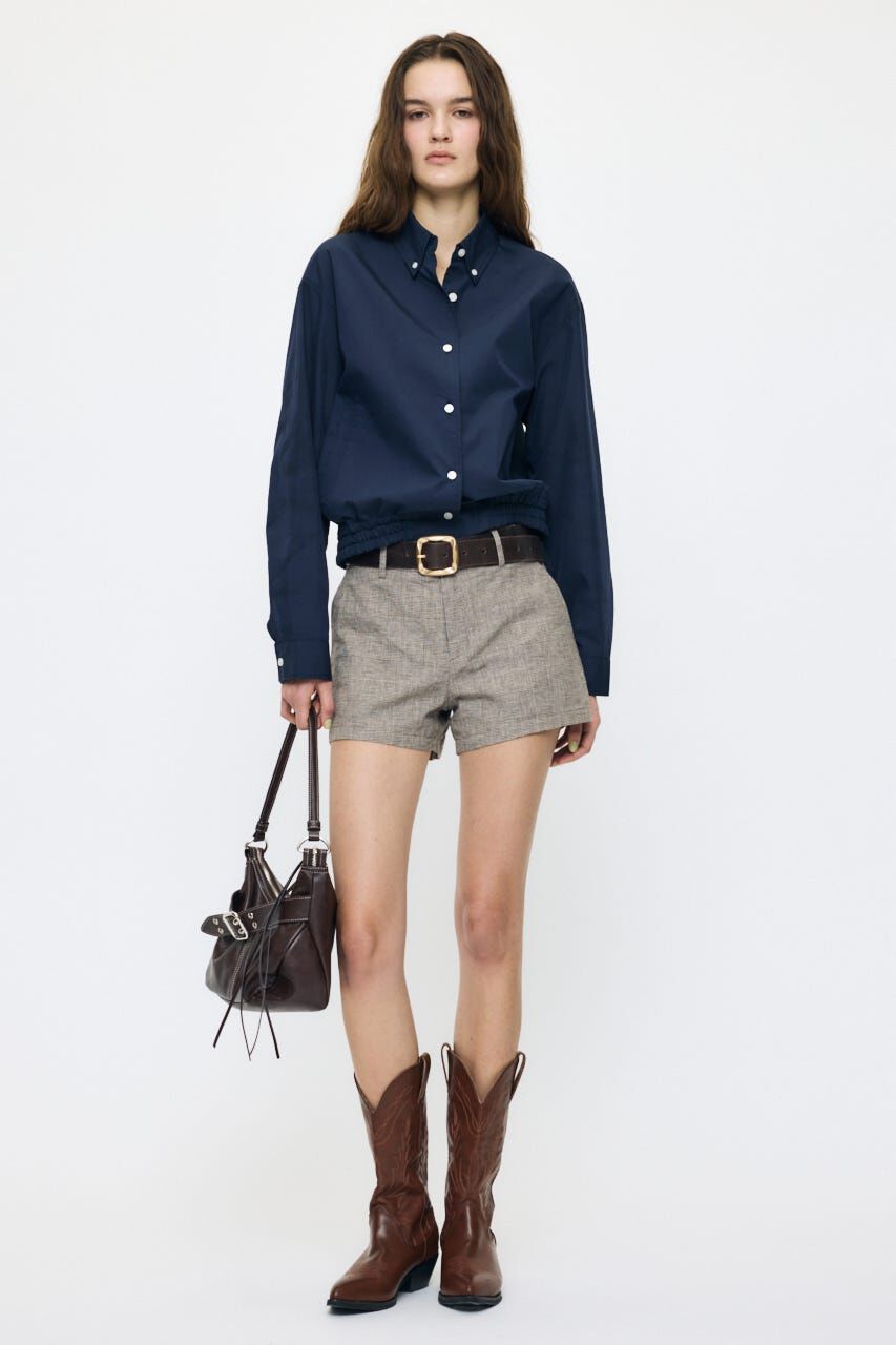MOUSSY「BUTTON DOWN SHIRT ブルゾン」|シャツ・ブラウス|