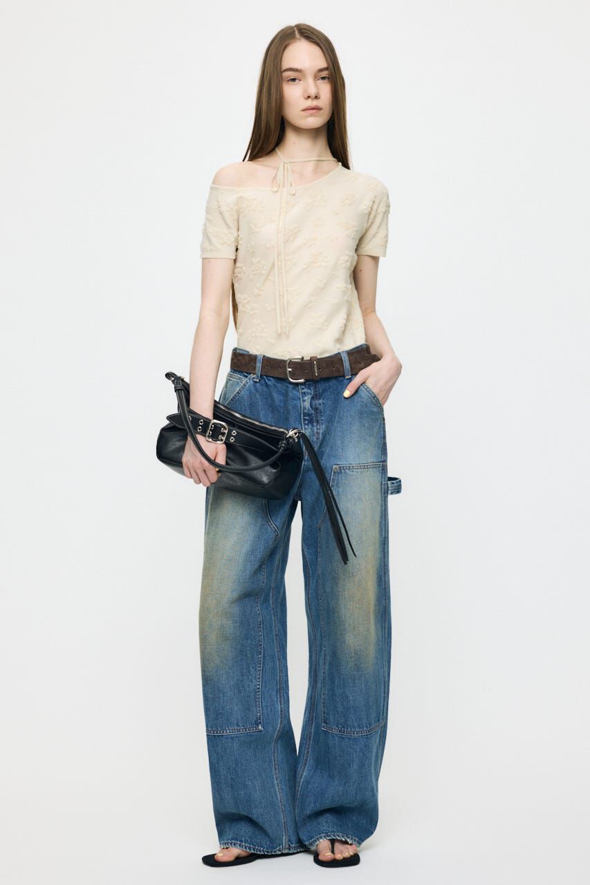 MOUSSY「MID RISE PAINTER ストレート」|デニム|