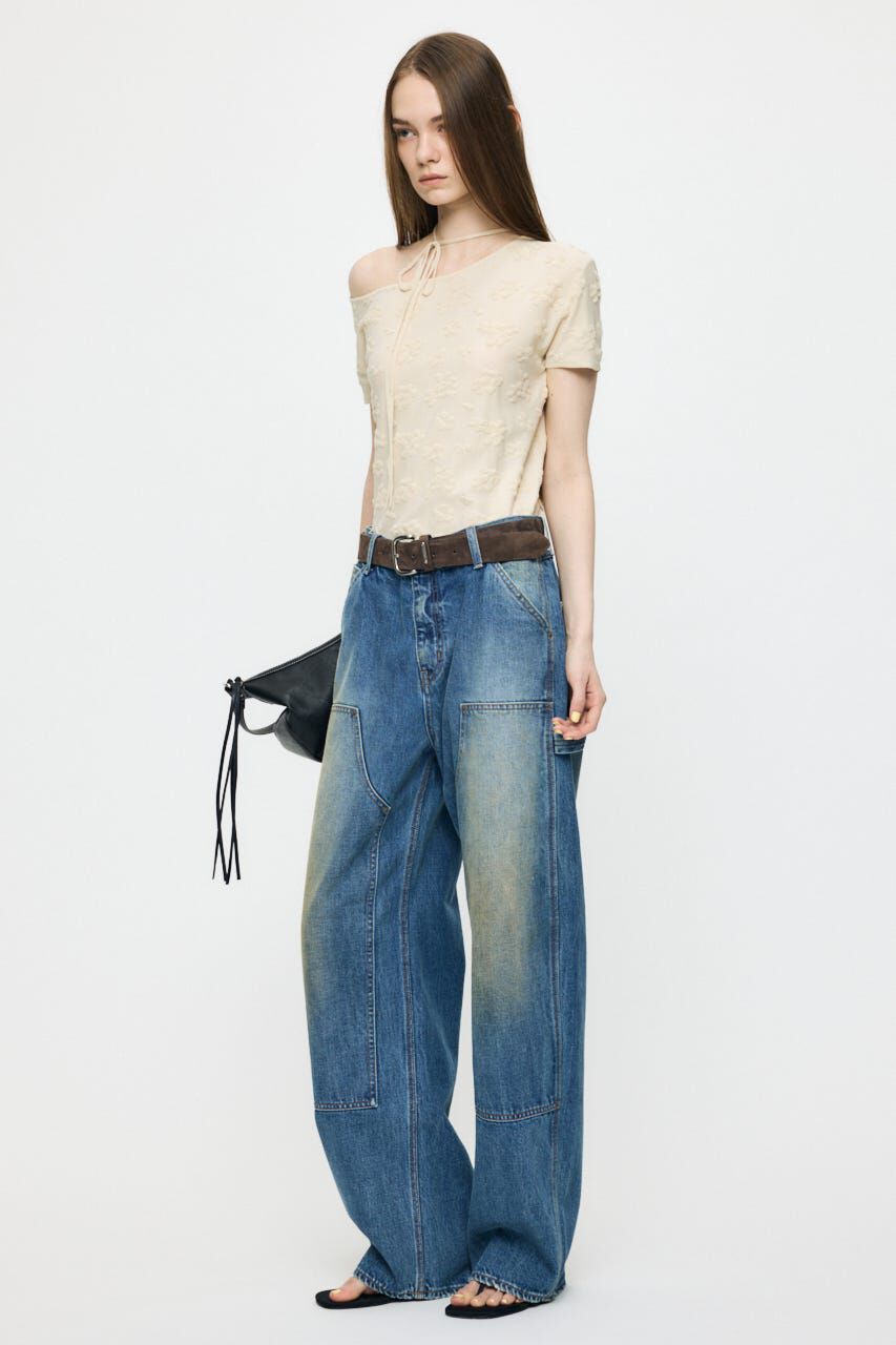 MOUSSY「MID RISE PAINTER ストレート」|デニム|