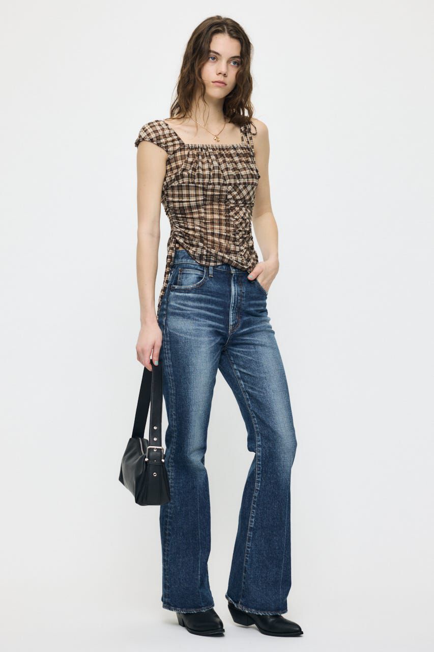 MOUSSY「ASYMMETRY GATHER トップス」|タンクトップ|