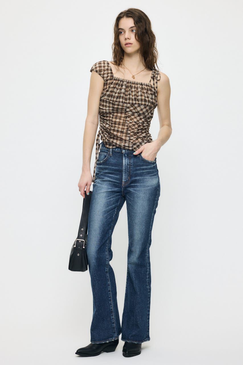 MOUSSY「ASYMMETRY GATHER トップス」|タンクトップ|