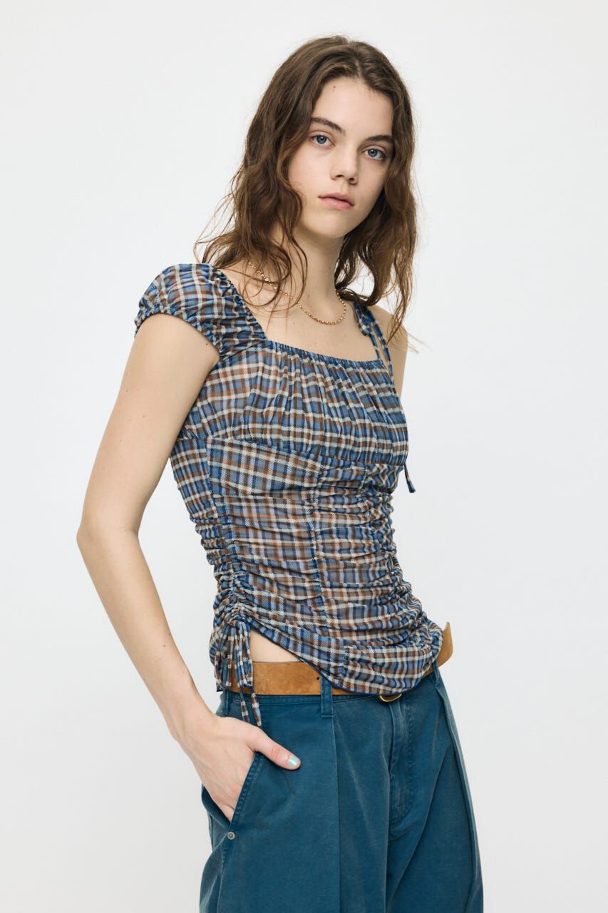 MOUSSY「ASYMMETRY GATHER トップス」|タンクトップ|