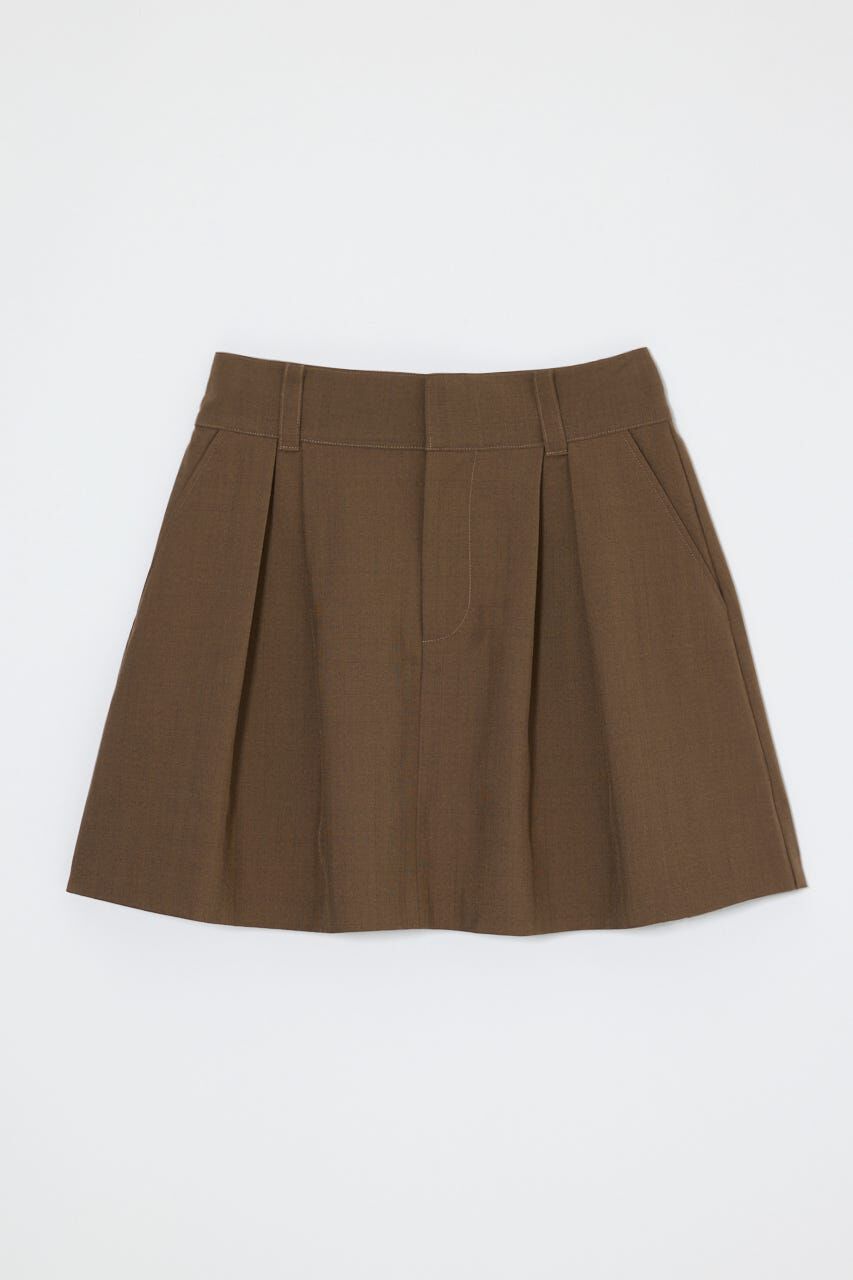 MOUSSY「FLARE TUCKED MINI スカート」|スカート|BRN