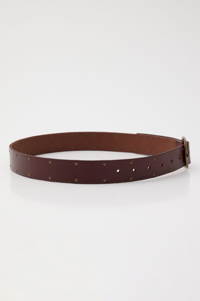 MOUSSY「DOUBLE STUDS LEATHER ベルト」|ベルト|