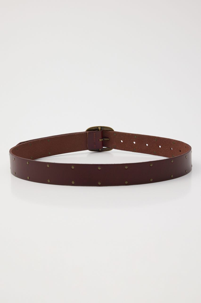 MOUSSY「DOUBLE STUDS LEATHER ベルト」|ベルト|