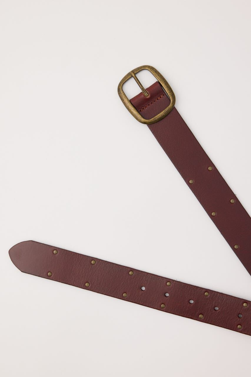MOUSSY「DOUBLE STUDS LEATHER ベルト」|ベルト|