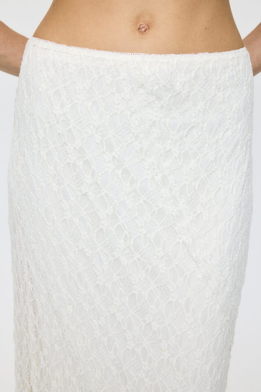 MOUSSY「SHEER LACE LONG スカート」|スカート|