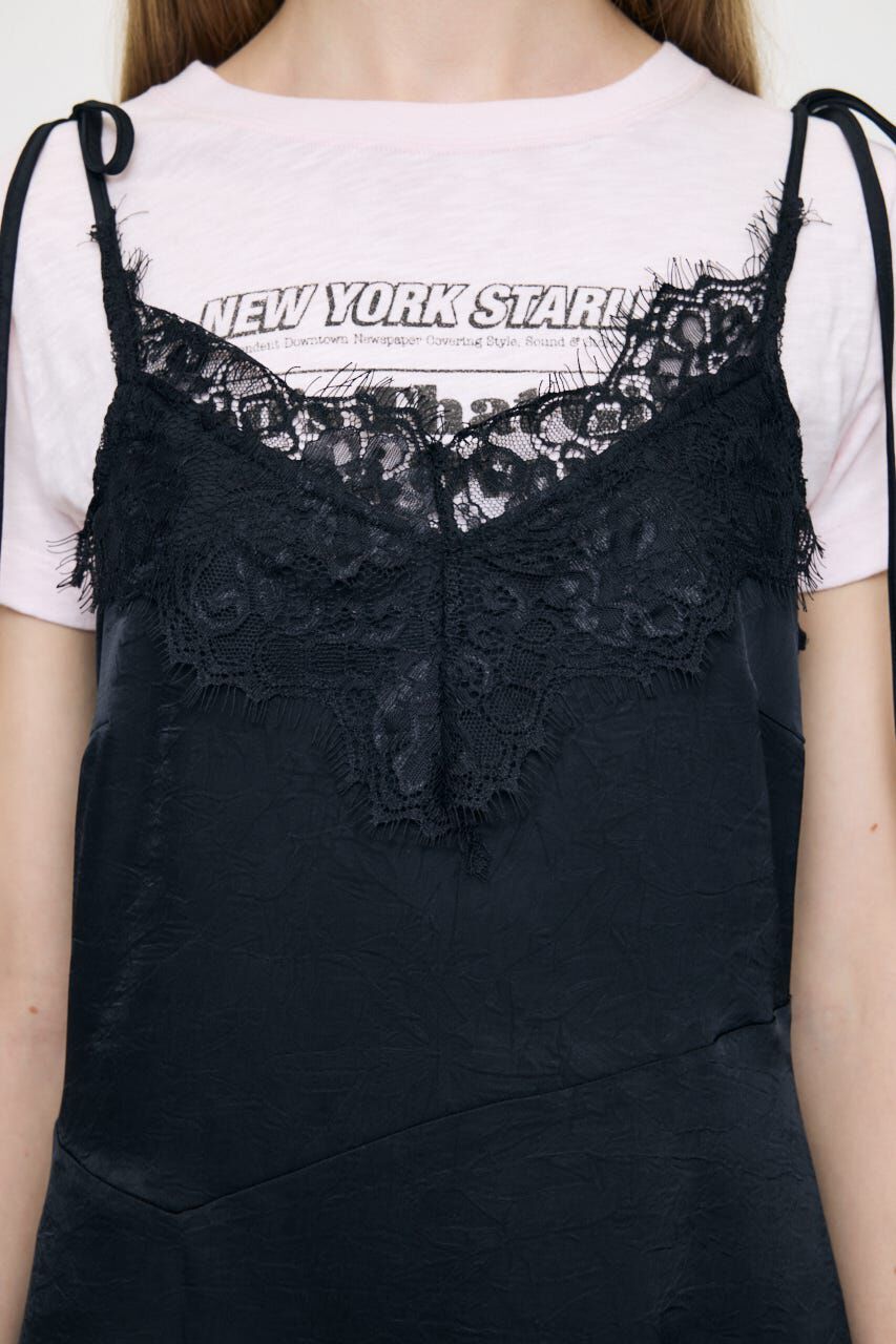 MOUSSY「ASYMMETRY SATIN ドレス」|ワンピース|