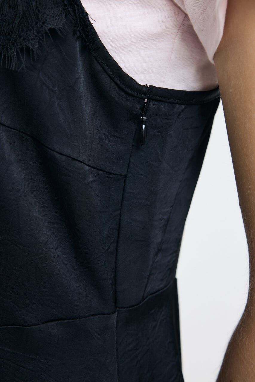 MOUSSY「ASYMMETRY SATIN ドレス」|ワンピース|