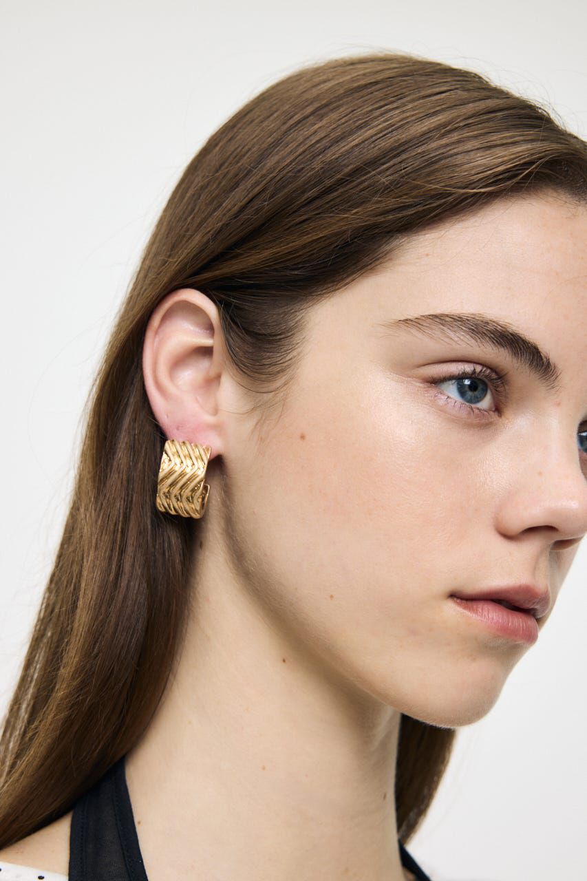MOUSSY「WAVY RING イヤリング」|ピアス|