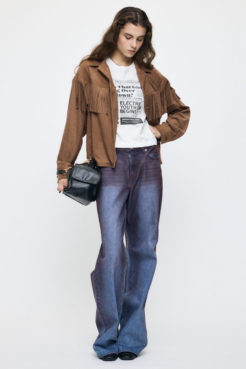 MOUSSY「EXTRA NEWS PAPER TEE」|Tシャツ・カットソー|