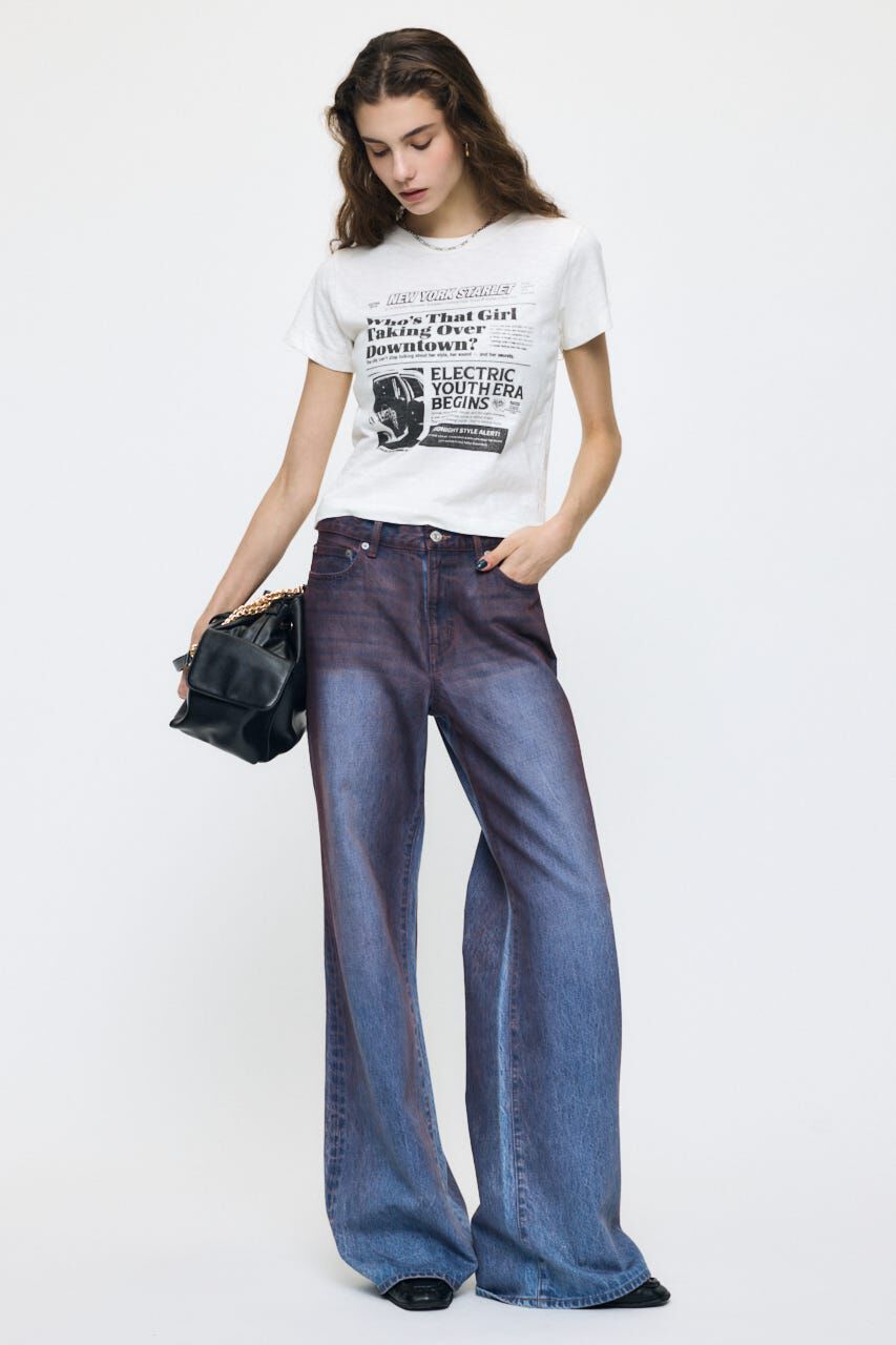 MOUSSY「EXTRA NEWS PAPER TEE」|Tシャツ・カットソー|