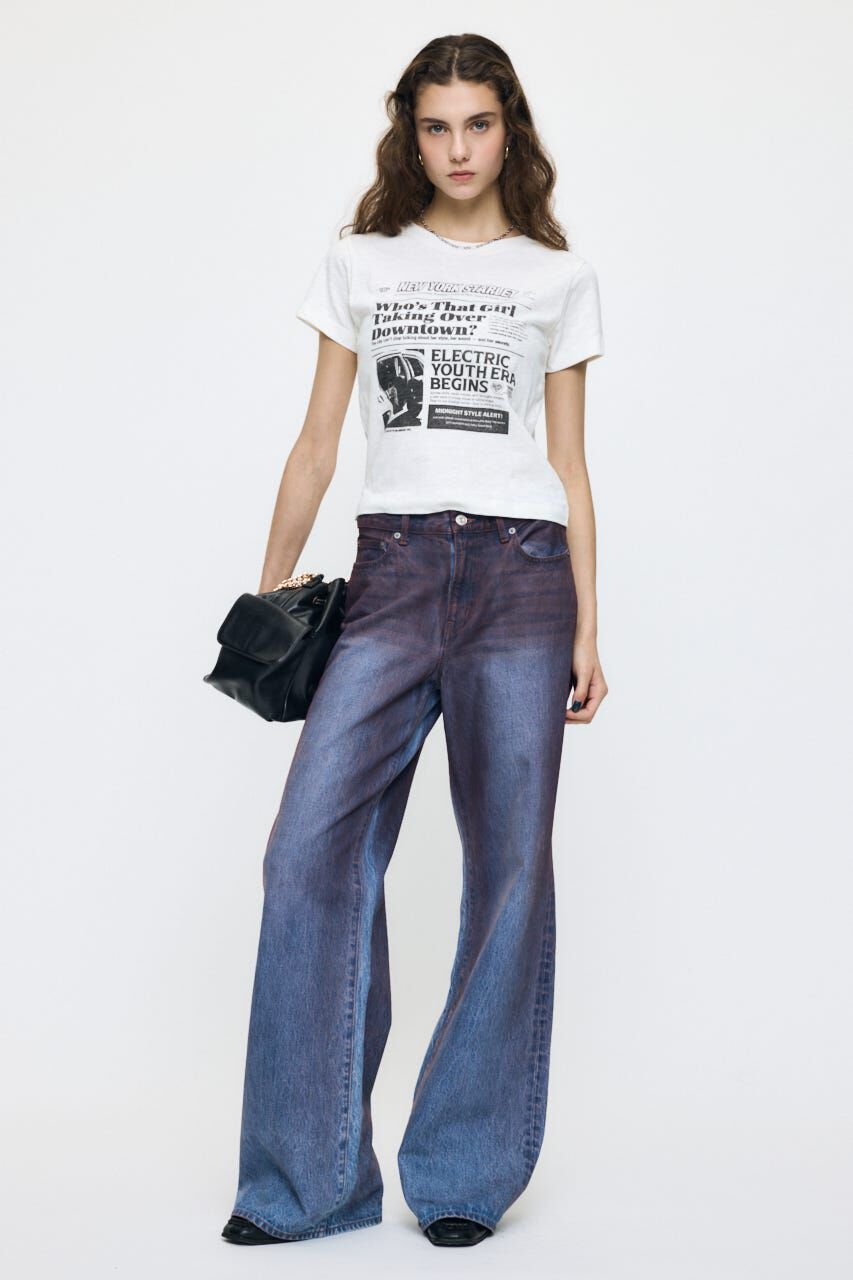 MOUSSY「EXTRA NEWS PAPER TEE」|Tシャツ・カットソー|