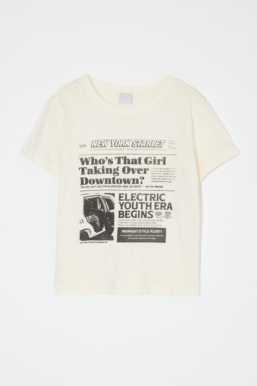 MOUSSY「EXTRA NEWS PAPER TEE」|Tシャツ・カットソー|