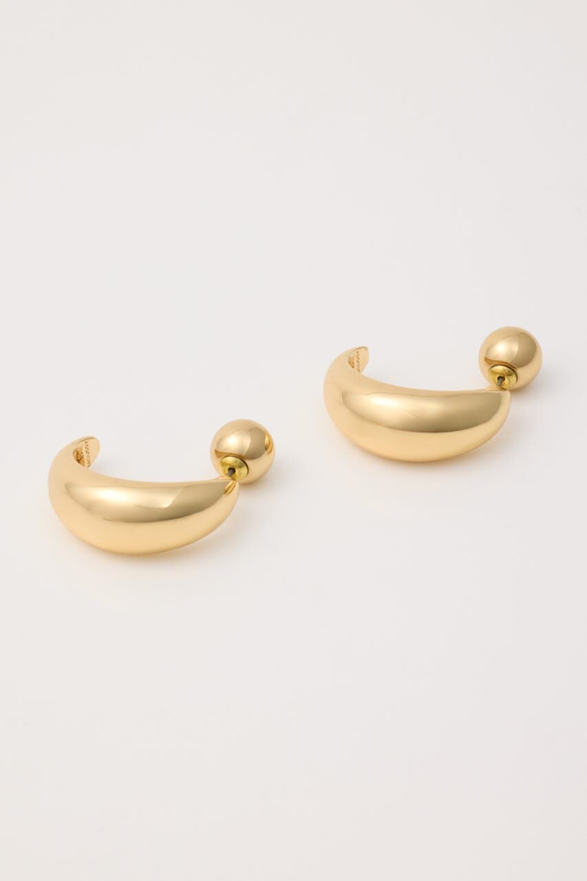 MOUSSY「CHUNK HALF MOON イヤリング」|ピアス|